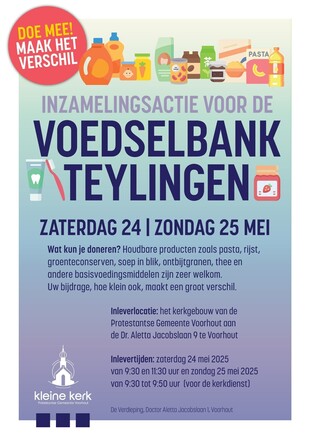 24-25 mei Inzamelingsactie Voedselbank Teylingen