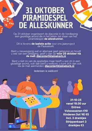 AFGELAST 31 oktober - Piramidespel De Alleskunner